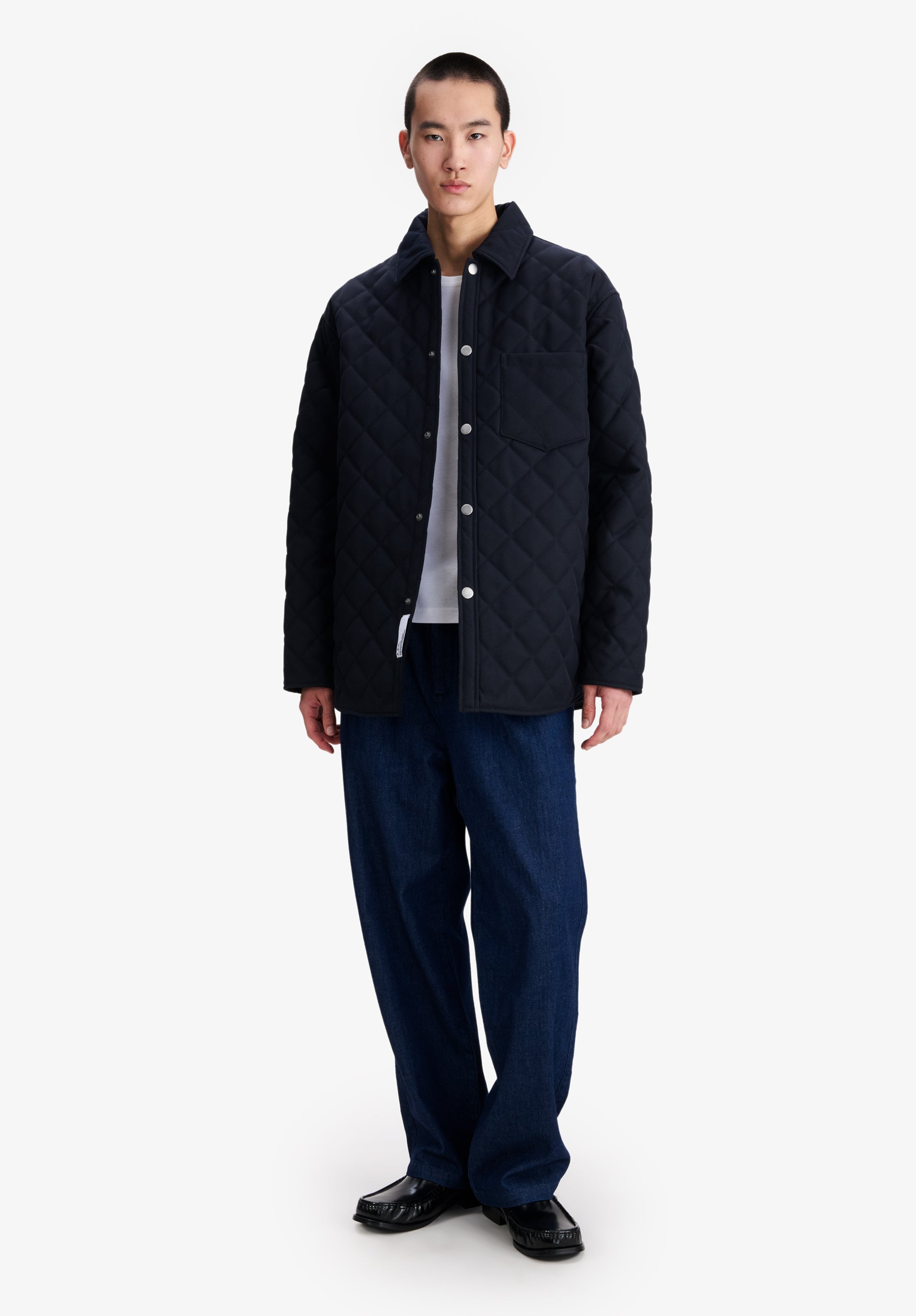 Loose pleated trousers in lightweight denim - 2