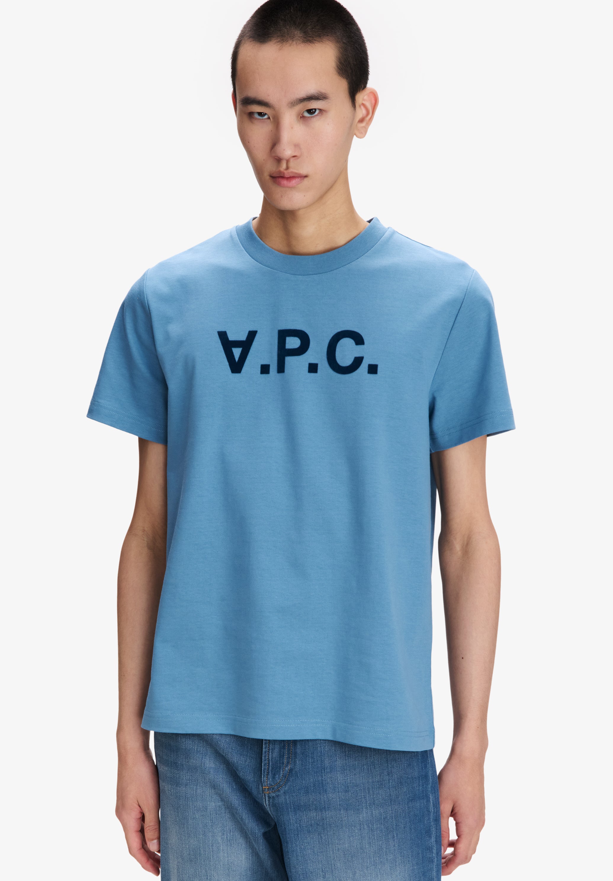 Blue V.P.C. logo T-shirt - 3