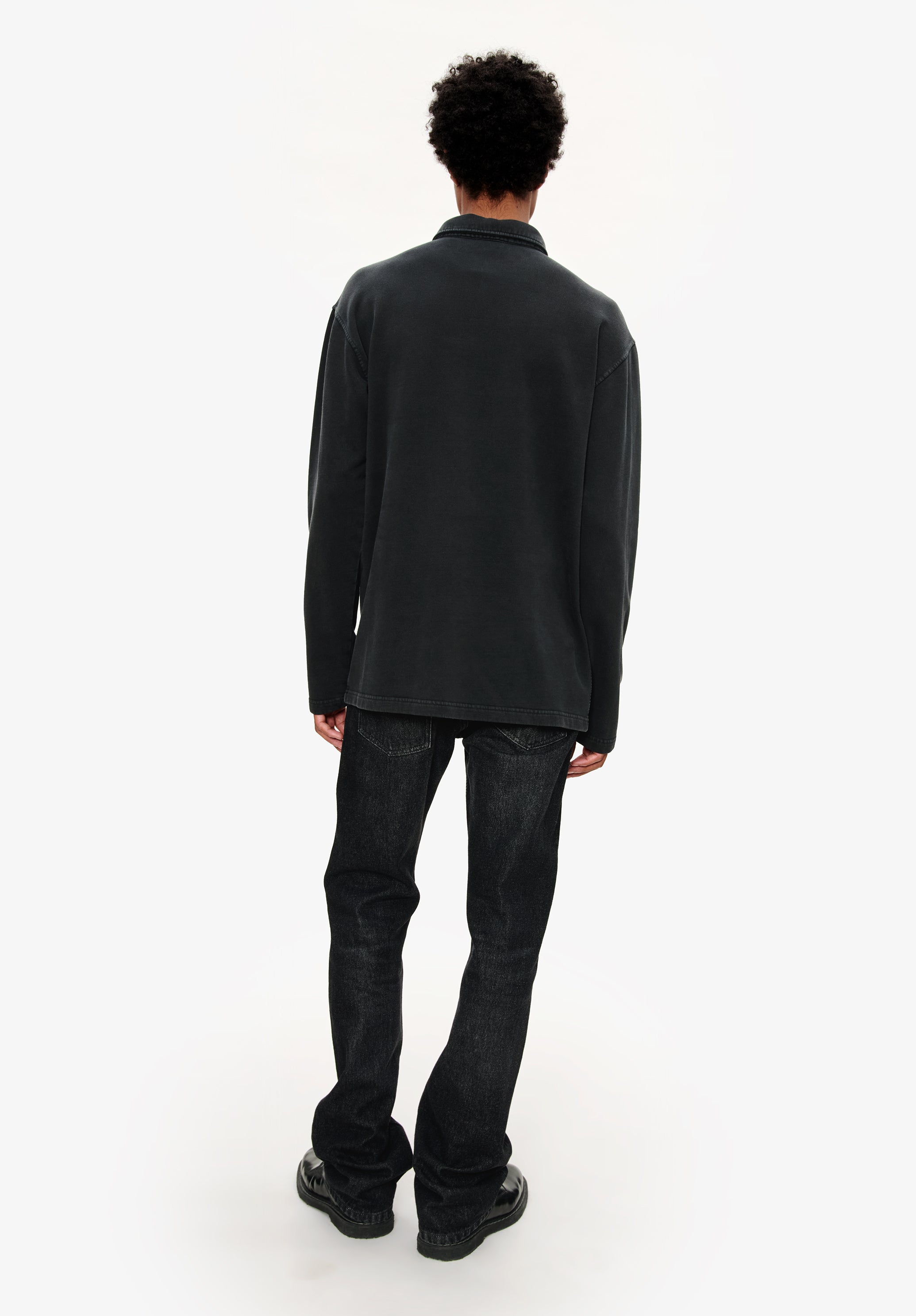 Long-sleeve unisex polo shirt - 3