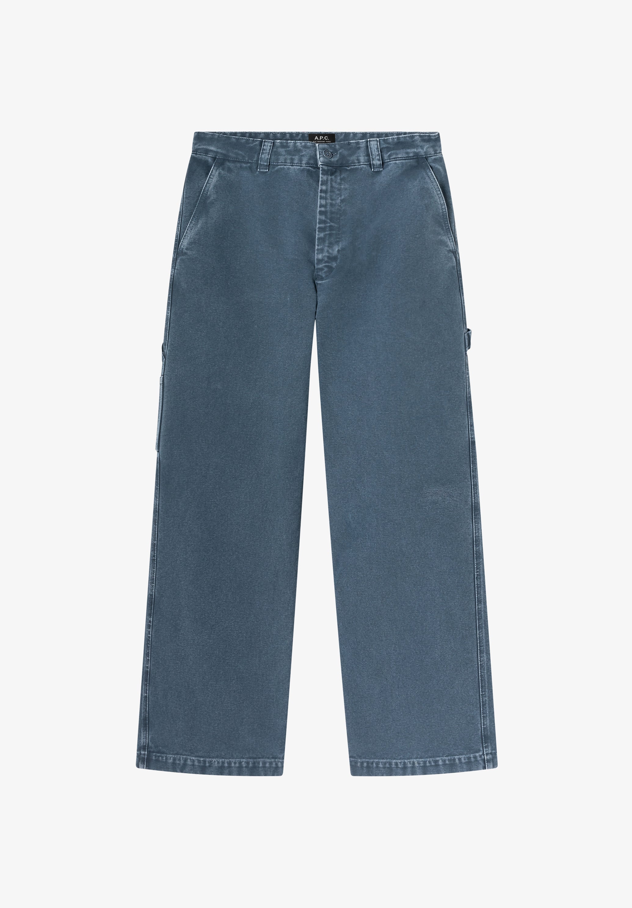 Blue canvas carpenter trousers - 0