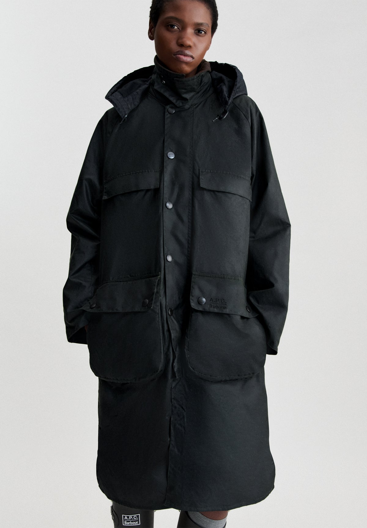 Long Sugarlump Bedale Wax Jacket A.P.C X Barbour - 7