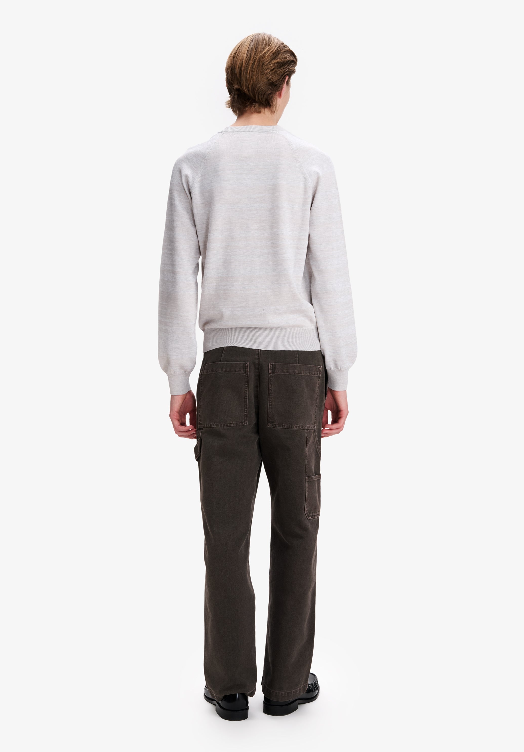 Grey raglan-sleeve sweater - 2