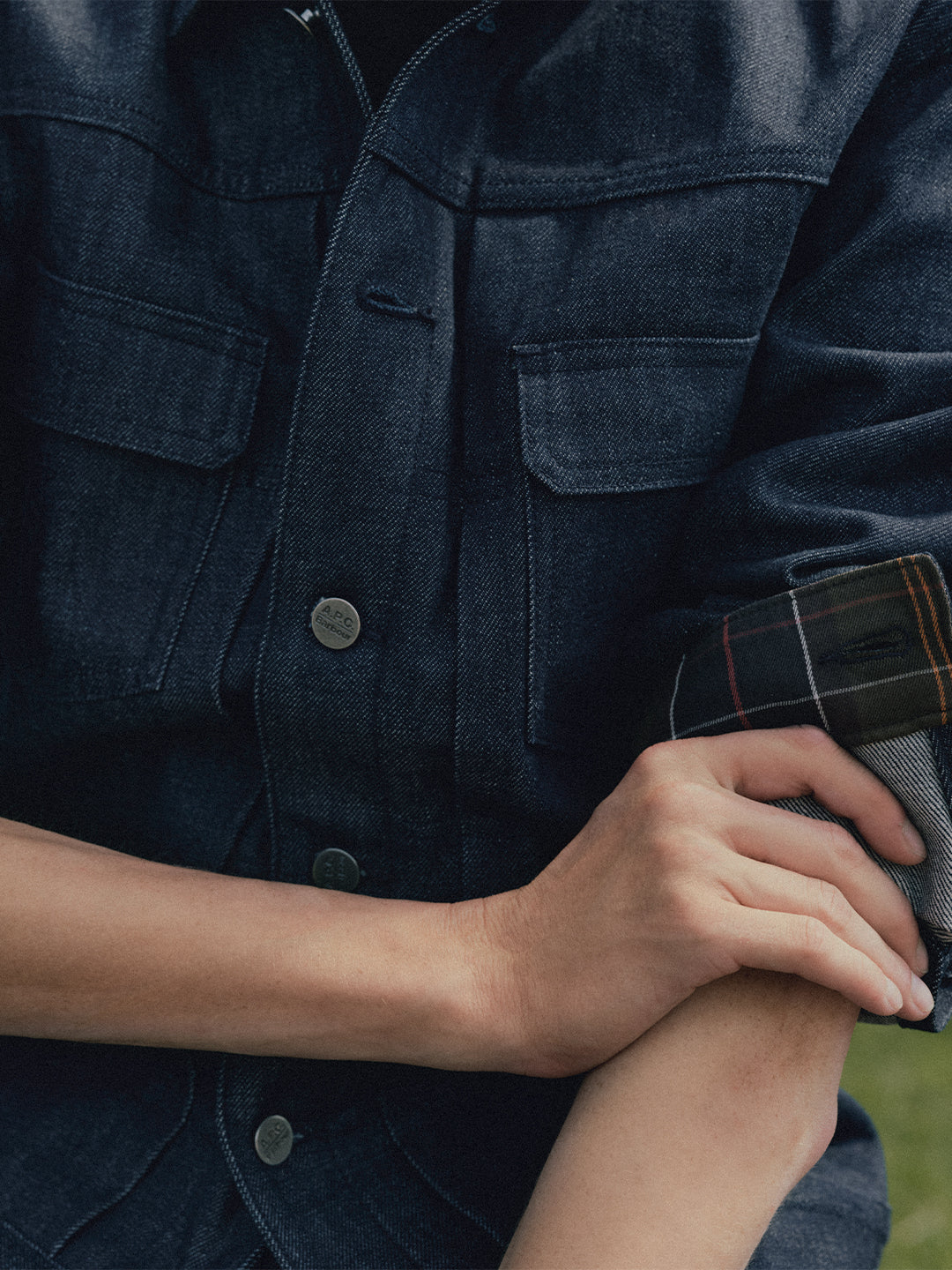 Denim Trucker Jacket A.P.C Barbour
