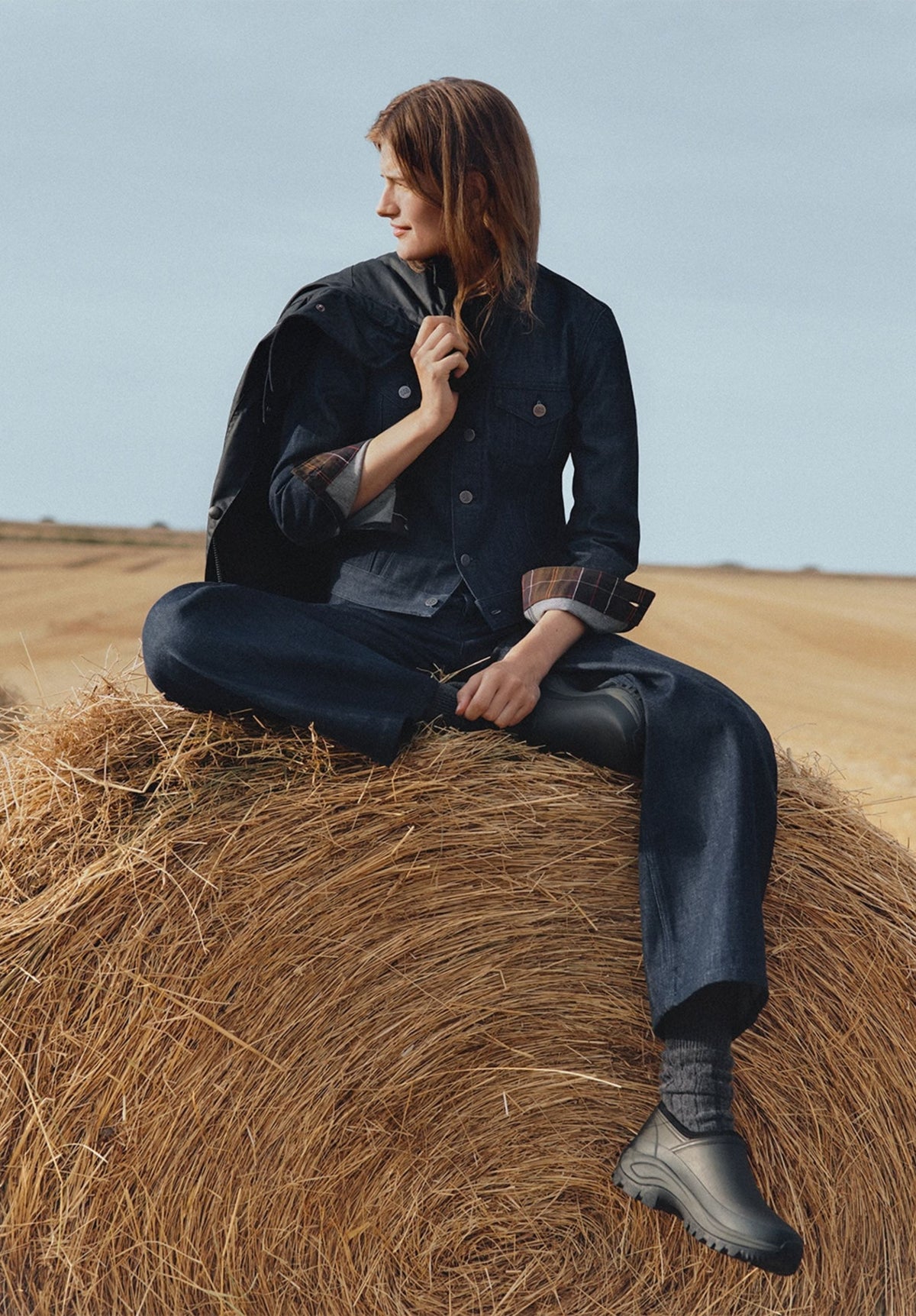 Denim Trucker Jacket A.P.C Barbour