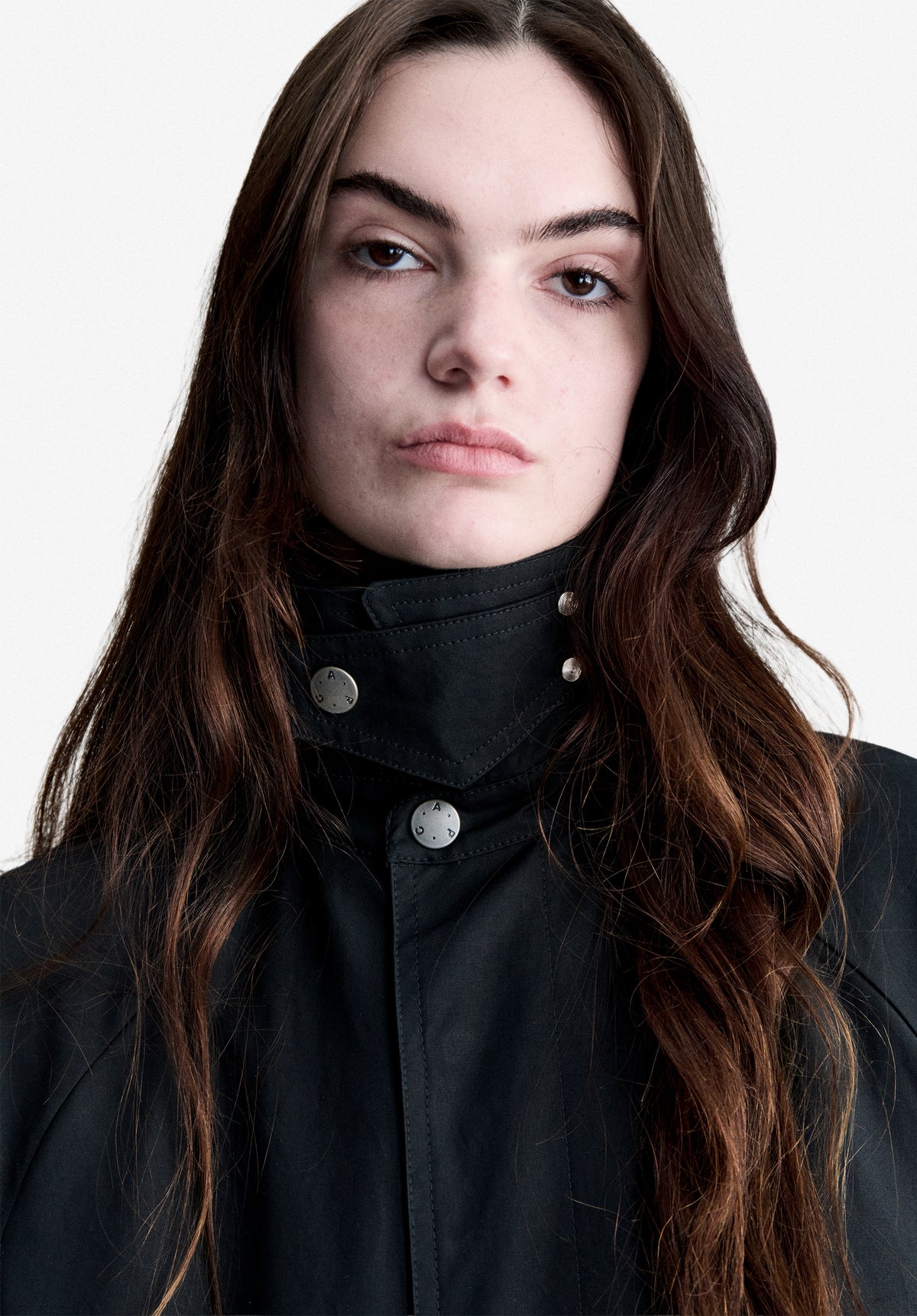 Loose-fit black mac in water-repellent waxed cotton - 4