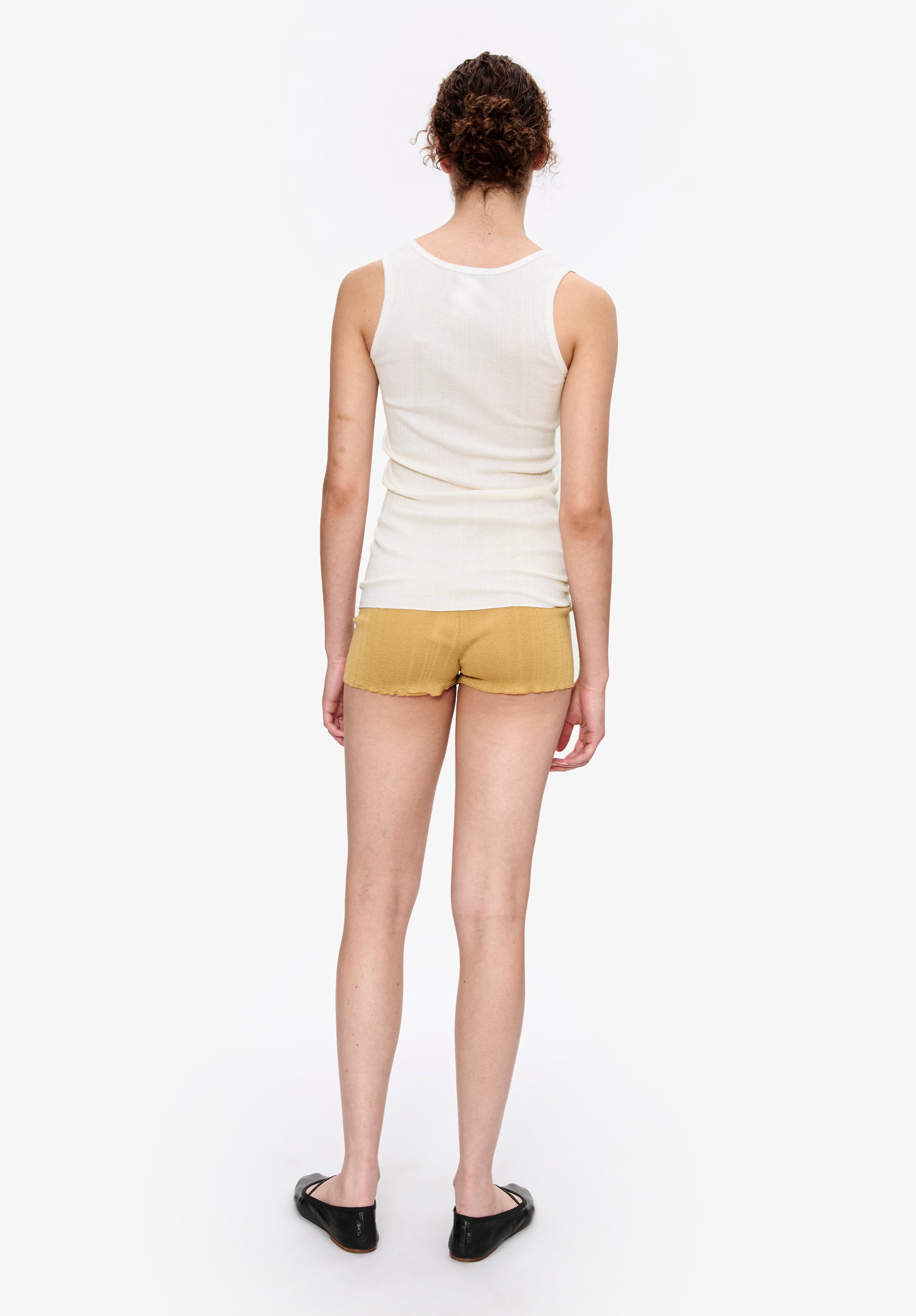 Fitted Lisle thread tank top - 3