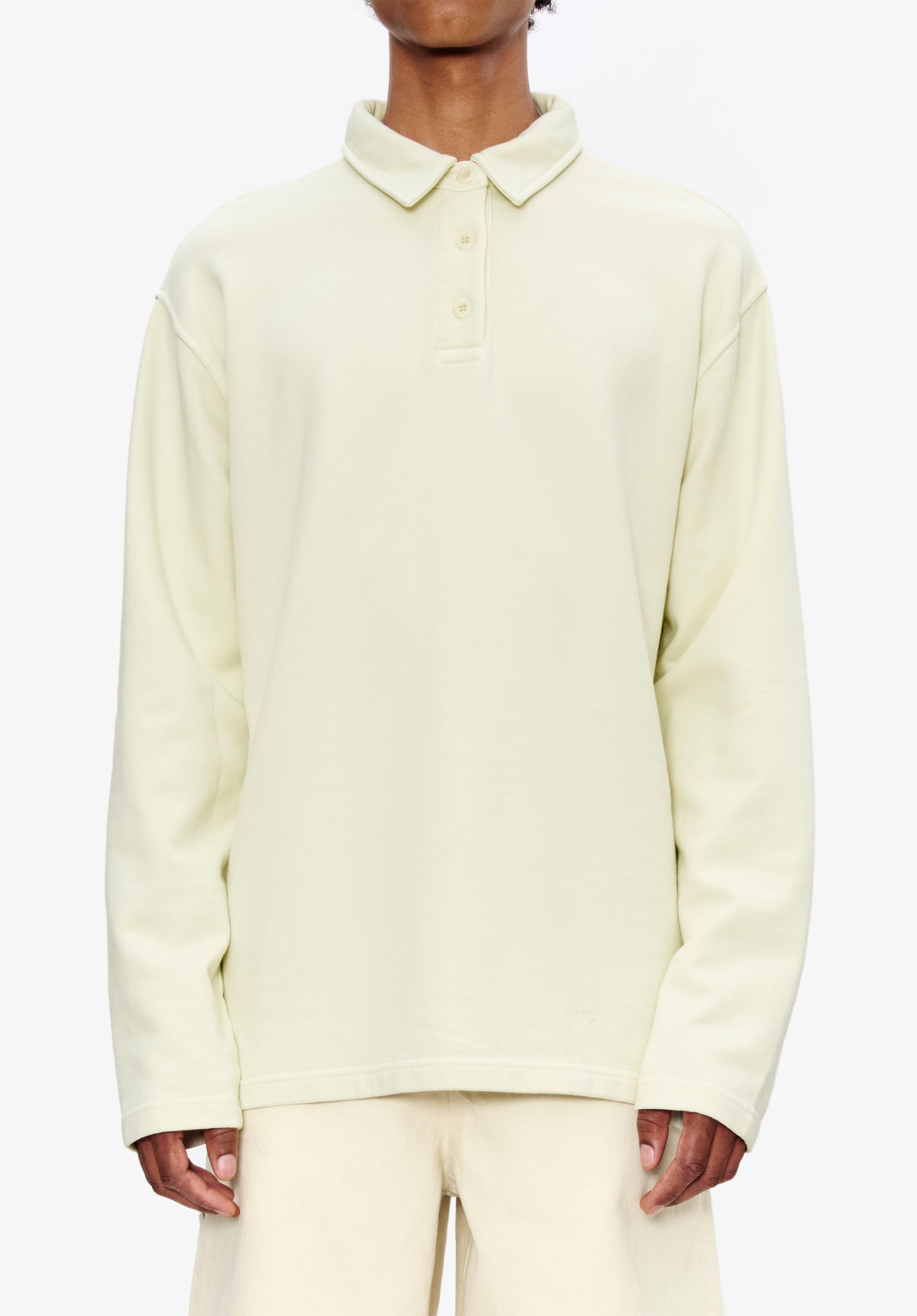 Long-sleeve unisex polo shirt - 4