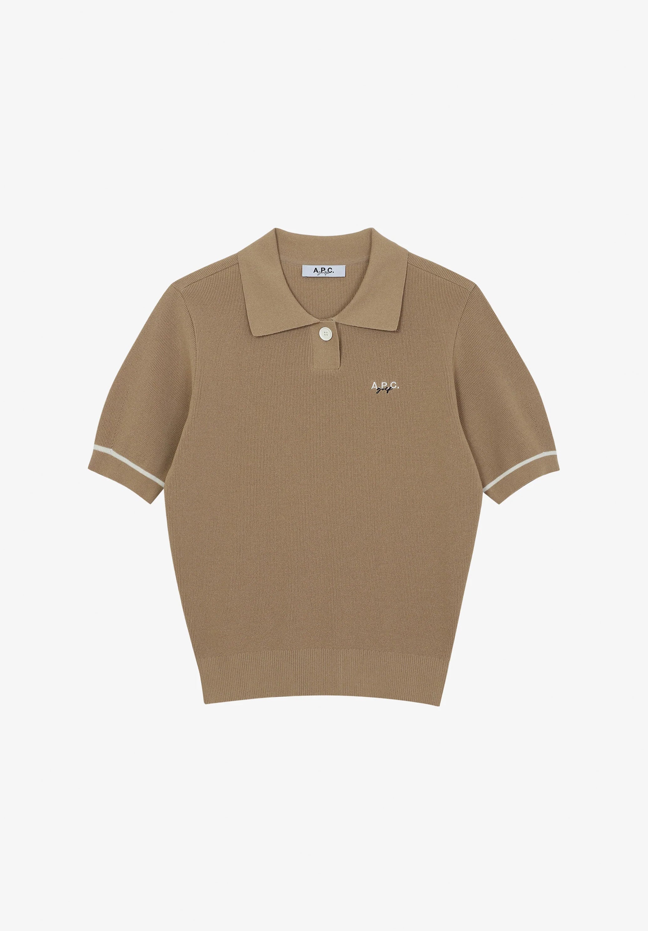 Polo with contrast collar