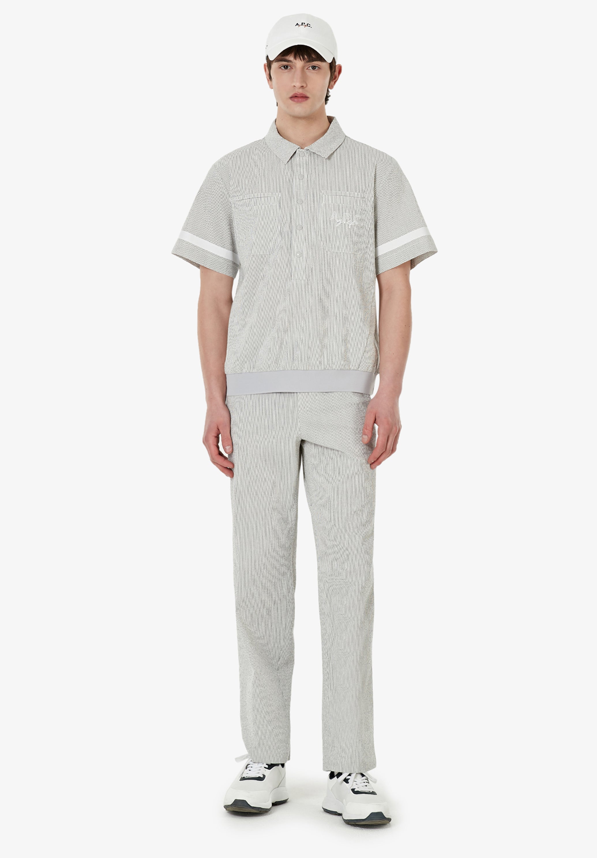 Seersucker polo A.P.C. Golf - 10