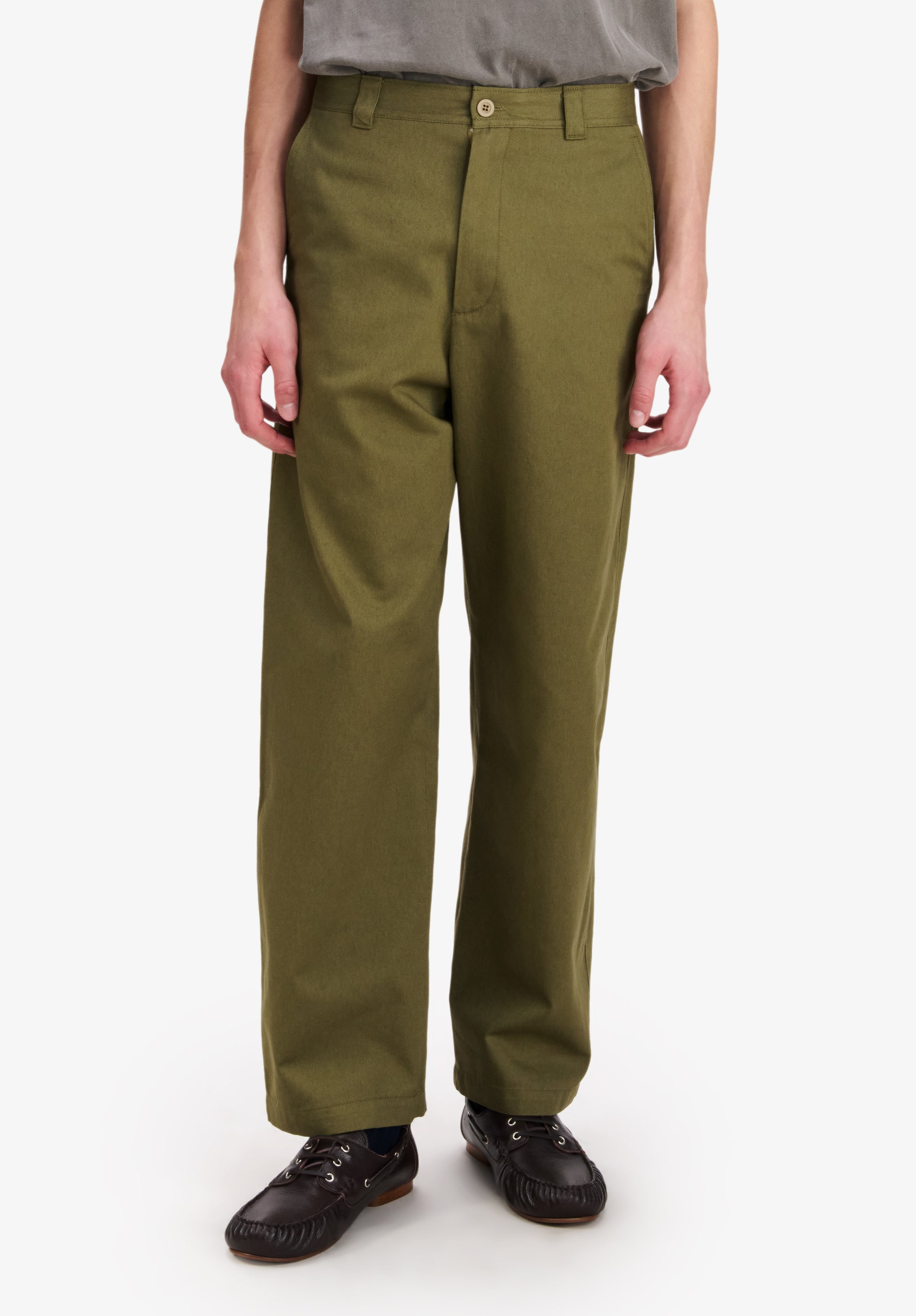 Loose khaki chinos - 3