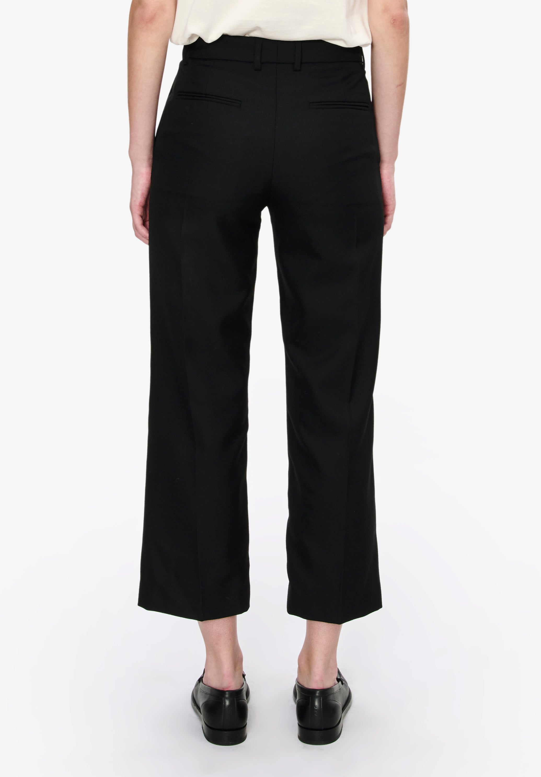 Straight-leg trousers with a permanent crease - 6