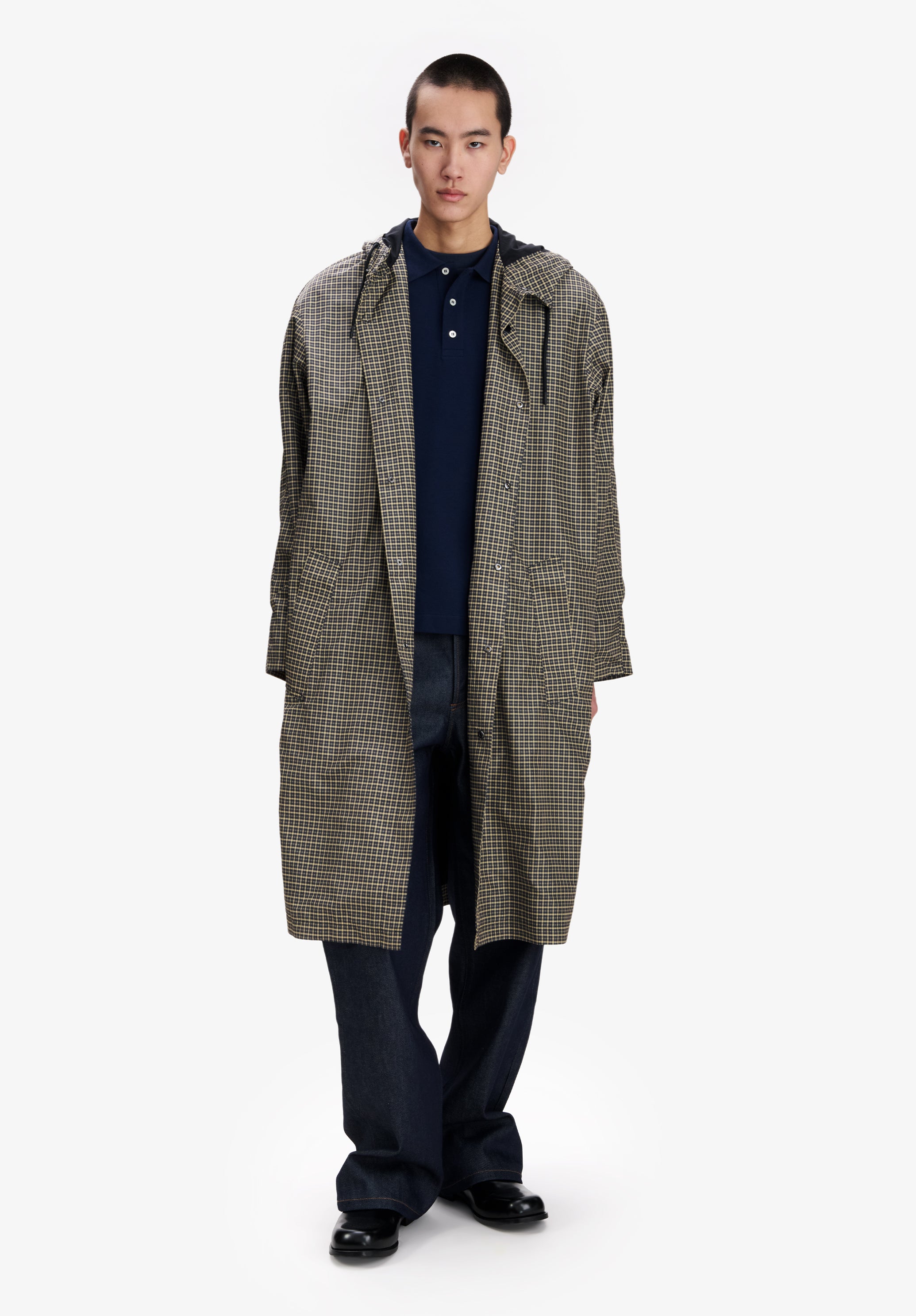 Long, loose khaki parka - 1