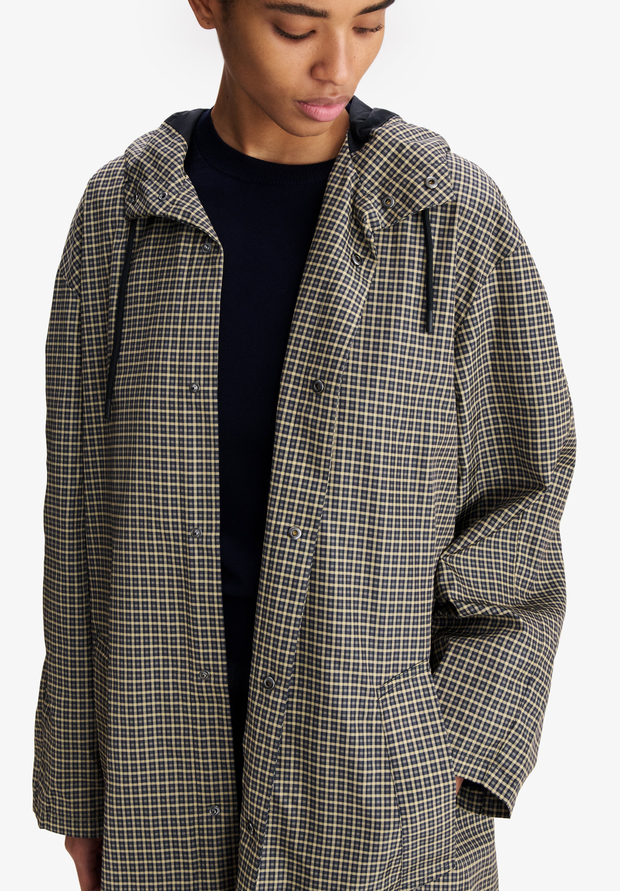 Long, loose khaki parka - 6