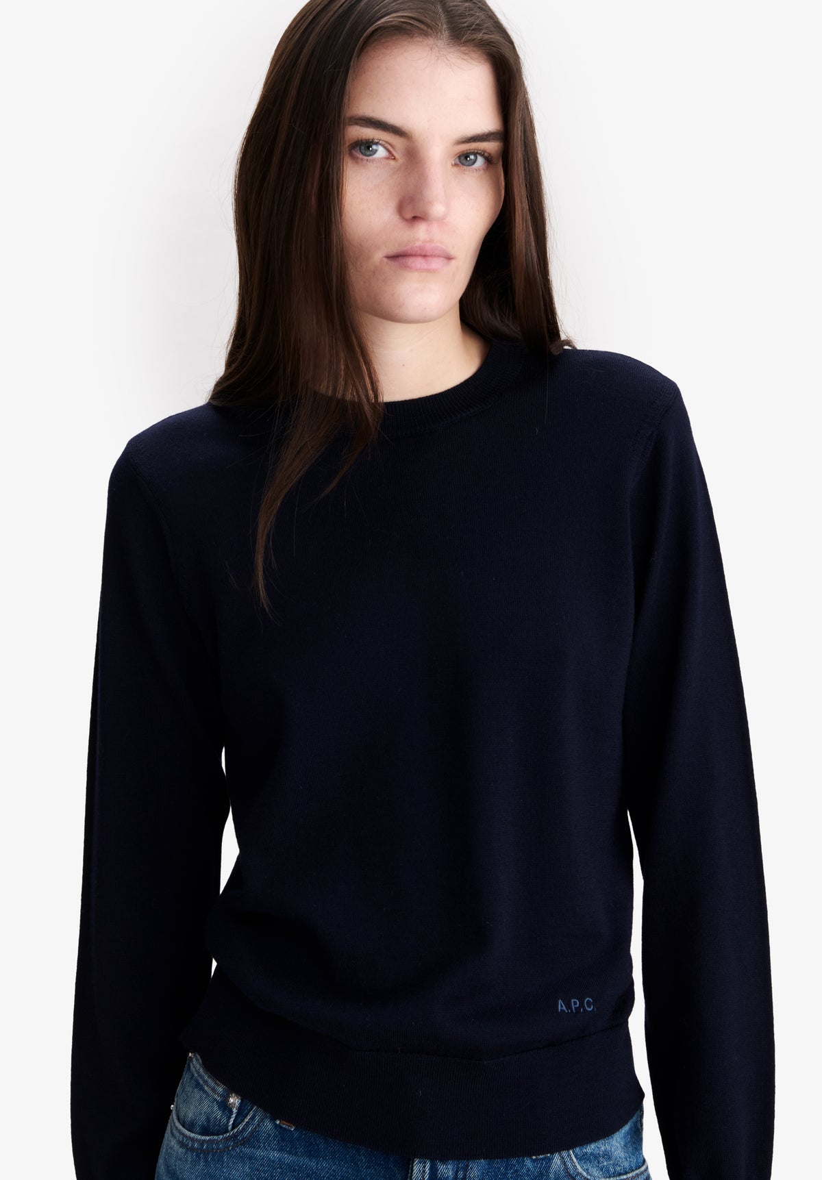 Fitted sweater in merino wool - 3